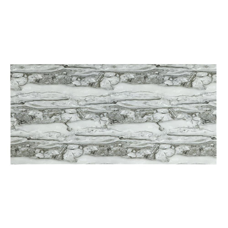 Alexa - Gray and White Faux Marble Tabletop with Black V-Shaped Base - D224-Table