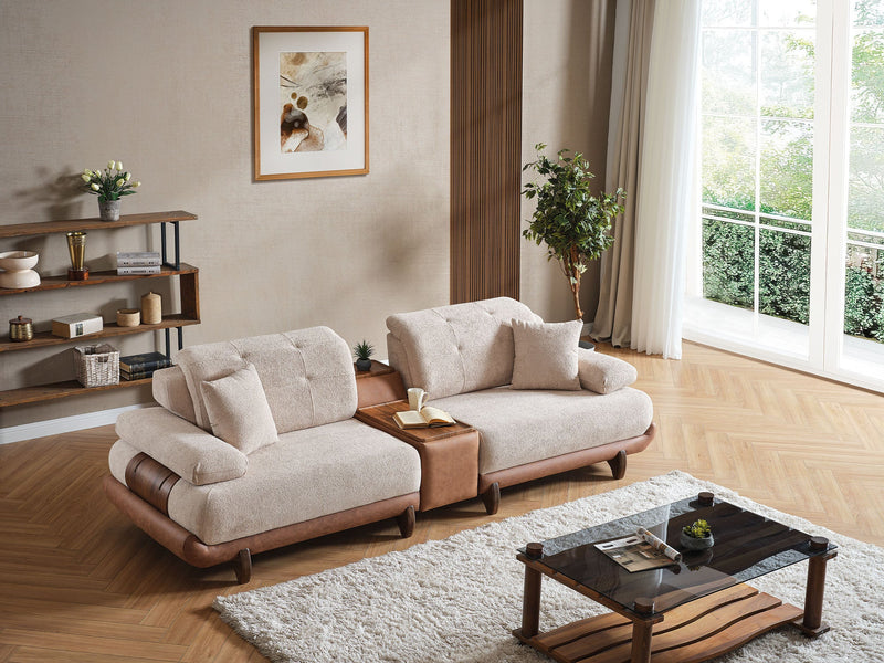 Alexa Module Sofa Cream in Cream - 101-ALE-ERACREAM-3M