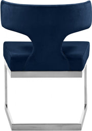 Alexandra Velvet Upholstered Dining Chair in Blue - 954Navy-C