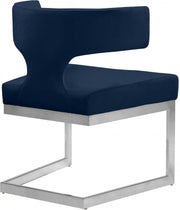 Alexandra Velvet Upholstered Dining Chair in Blue - 954Navy-C