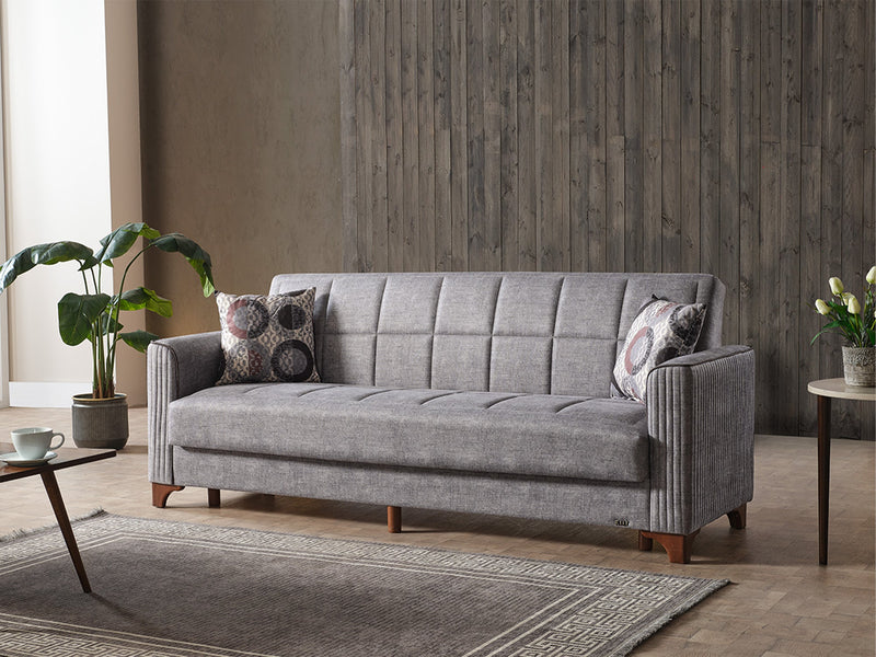 Alfa Elf 3-pieces (Sofa & Loveseat & Chair) Livingroom in Grey - 200-ELIF-ALF-E170-321