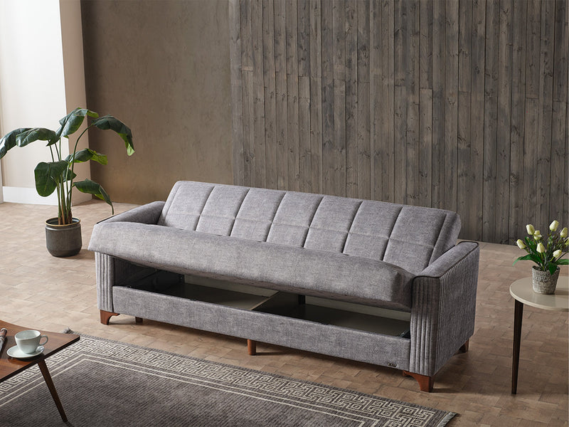 Alfa Elf 3-pieces (Sofa & Loveseat & Chair) Livingroom in Grey - 200-ELIF-ALF-E170-321