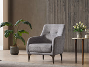 Alfa Elf 3-pieces (Sofa & Loveseat & Chair) Livingroom in Grey - 200-ELIF-ALF-E170-321