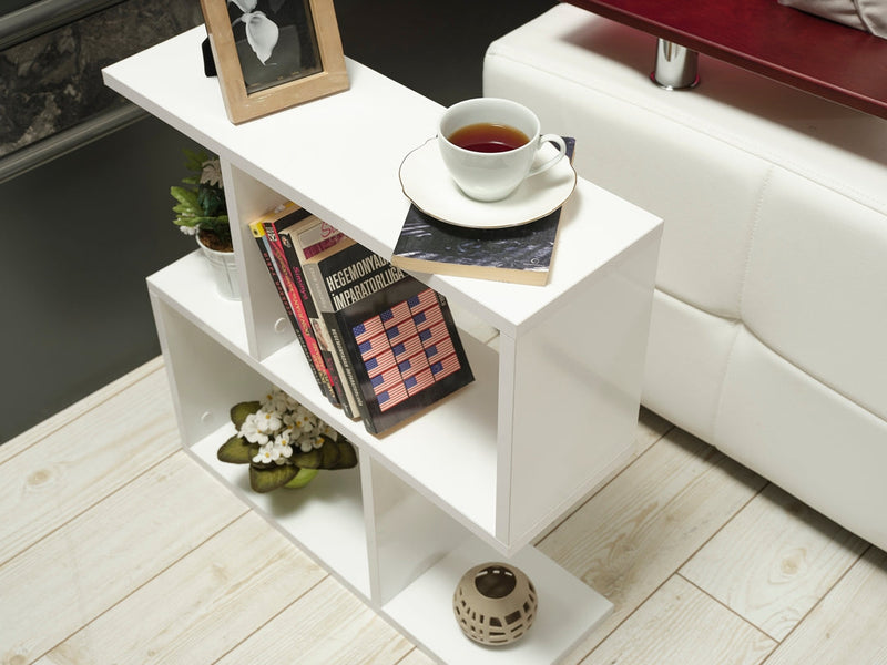 Alfa Side Table - Bookcase in Grey - 710-ALF-BC-GREY
