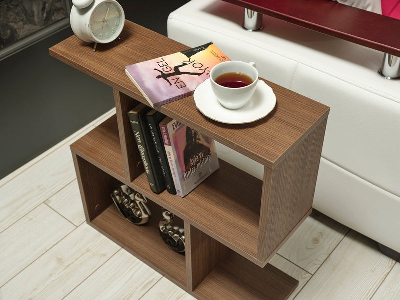 Alfa Side Table - Bookcase in Grey - 710-ALF-BC-GREY