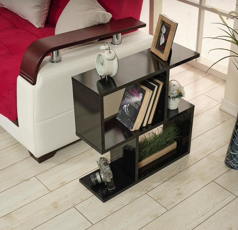 Alfa Side Table - Bookcase in Walnut - 710-ALF-BC-WALNUT
