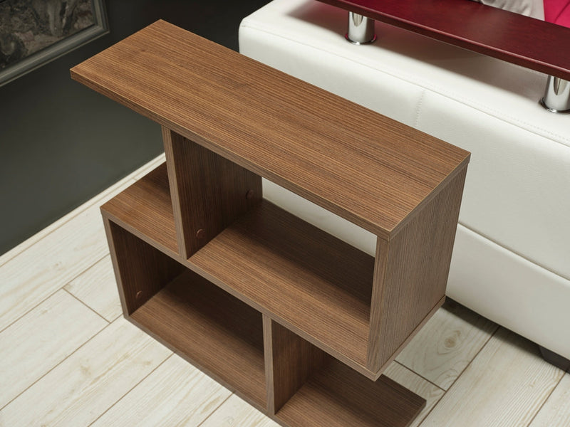 Alfa Side Table - Bookcase in Walnut - 710-ALF-BC-WALNUT