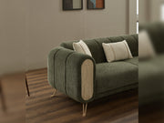 Alfa Stationary Sofa in Brown - 200-SIM-ALF-CALVE10-3