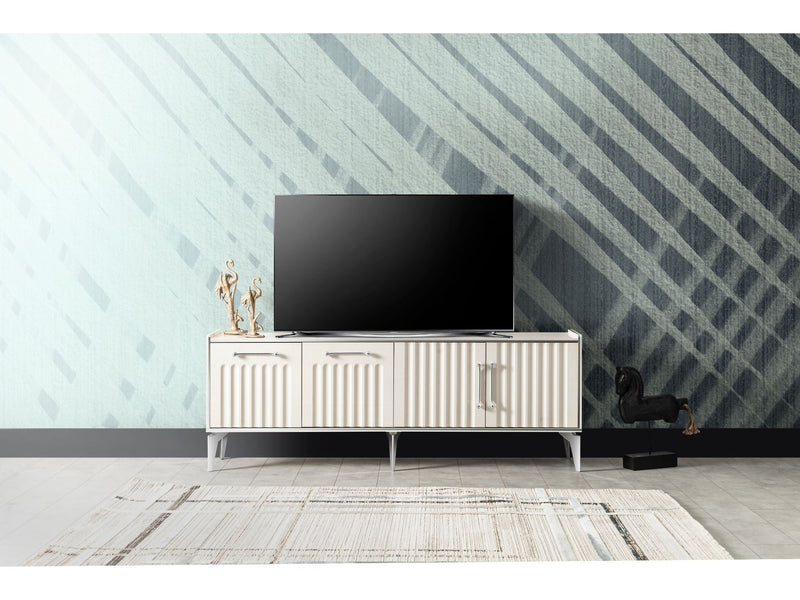 Alfemo Tv Stand in Cream - 130-ALF-TV