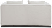 Alfie 67" Linen Textured Fabric Upholstered Loveseat in Beige - 642Beige-L