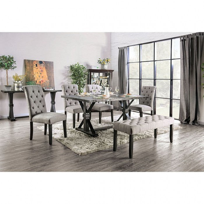 Alfred Antique Black Dining Table - CM3735T