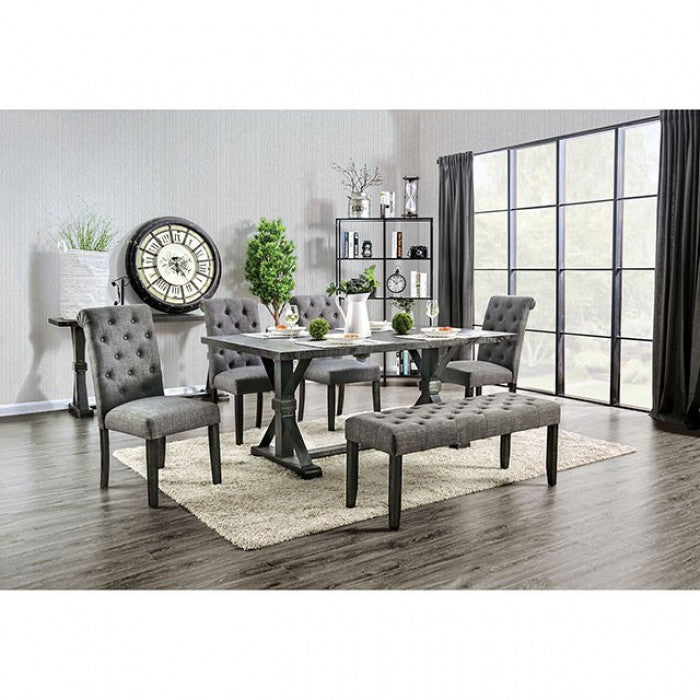 Alfred Antique Black Dining Table - CM3735T