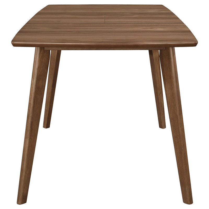 Alfredo 63-inch Extension Leaf Dining Table Natural Walnut - 108080