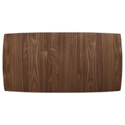 Alfredo 63-inch Extension Leaf Dining Table Natural Walnut - 108080