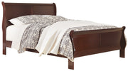 Alisdair Dark Brown Queen Sleigh Bed - Gate FurnitureQueen Bed