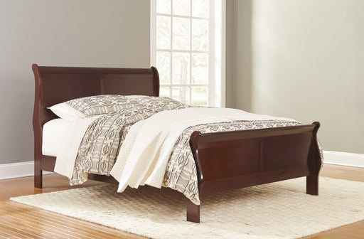 Alisdair Dark Brown Queen Sleigh Bed - Gate FurnitureQueen Bed