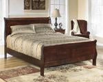 Alisdair Dark Brown Queen Sleigh Headboard/Footboard - B376-81 - Gate Furniture