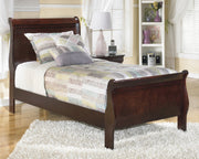 Alisdair Dark Brown Twin Sleigh Bed - Gate FurnitureTwin Bed