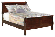 Alisdair Full Sleigh Bed with 2 Nightstands in Reddish Brown - PKG000497
