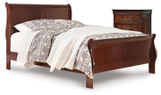 Alisdair Reddish Brown King Sleigh Bed and Chest - B376B31