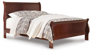 Alisdair Reddish Brown Queen Sleigh Bed and Chest - B376B32