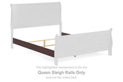 Alisdair Reddish Brown Queen Sleigh Bed, Dresser and Chest - B376B28