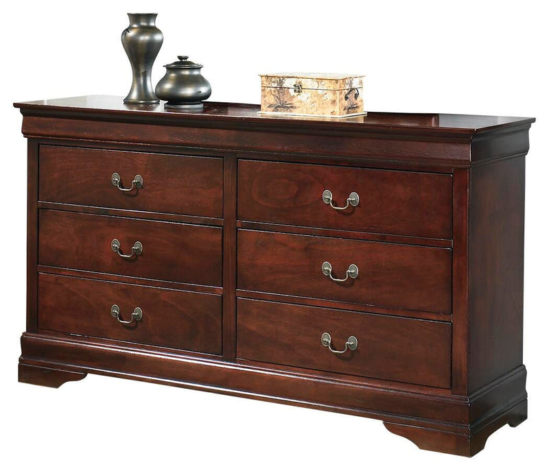 Alisdair Reddish Brown Queen Sleigh Bed, Dresser, Mirror, 2 Chests and 2 Nightstands - B376B29