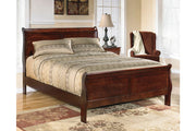 Alisdair Reddish Brown Queen Sleigh Bed - Gate FurnitureQueen Bed