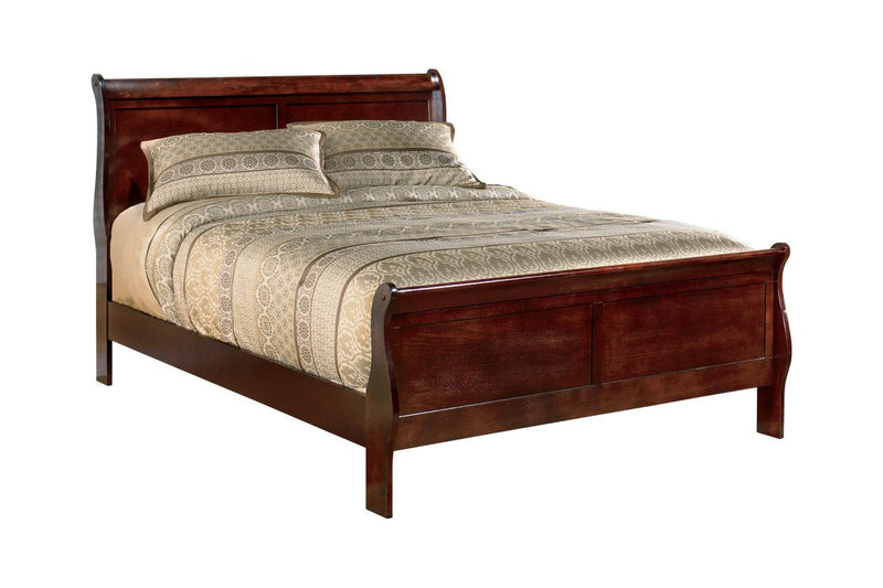 Alisdair Reddish Brown Queen Sleigh Bed - Gate FurnitureQueen Bed