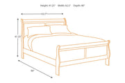 Alisdair Reddish Brown Queen Sleigh Bed - Gate FurnitureQueen Bed