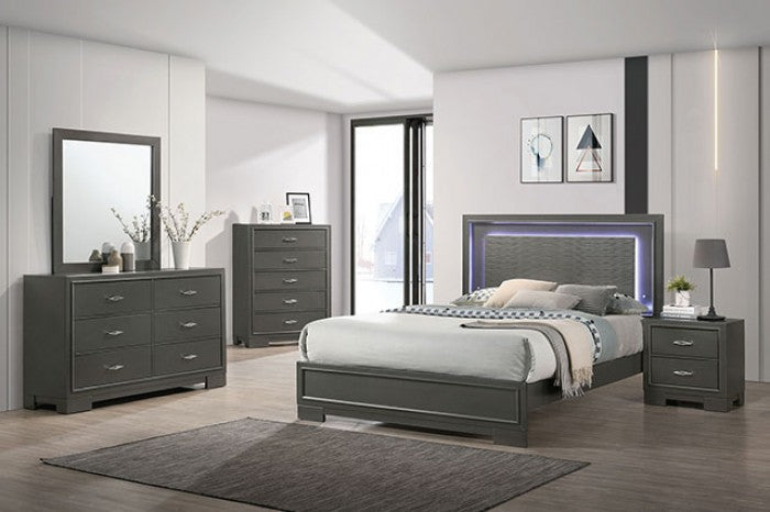Alison Metallic Gray Dresser - CM7416GY-D