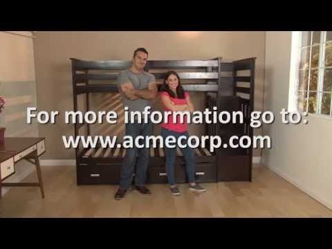 Allentown Twin/Twin Bunk Bed W/Trundle & Storage - 37370
