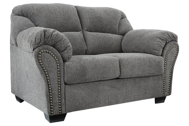 Allmaxx Pewter Loveseat - Gate FurnitureLoveseat