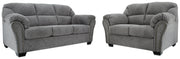 Allmaxx Sofa and Loveseat in Pewter - PKG002321