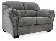 Allmaxx Sofa, Loveseat and Recliner in Pewter - PKG002322