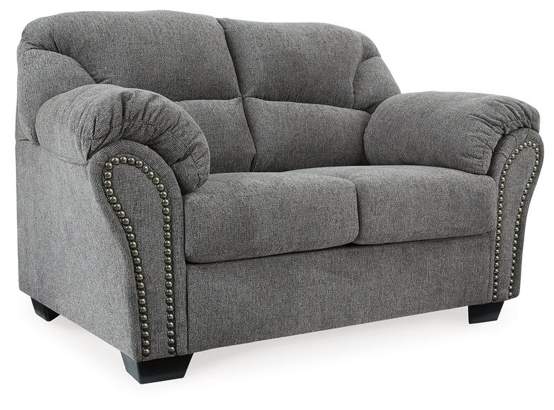 Allmaxx Sofa, Loveseat and Recliner in Pewter - PKG002322