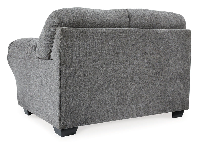 Allmaxx Sofa, Loveseat and Recliner in Pewter - PKG002322