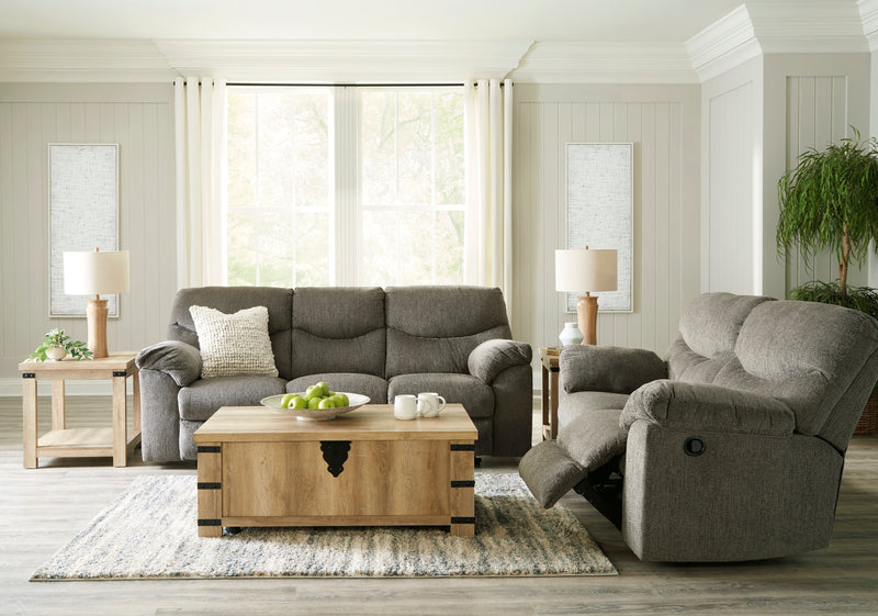 Alphons Putty Reclining Living Room Set - Gate FurnitureReclining Living Room Set
