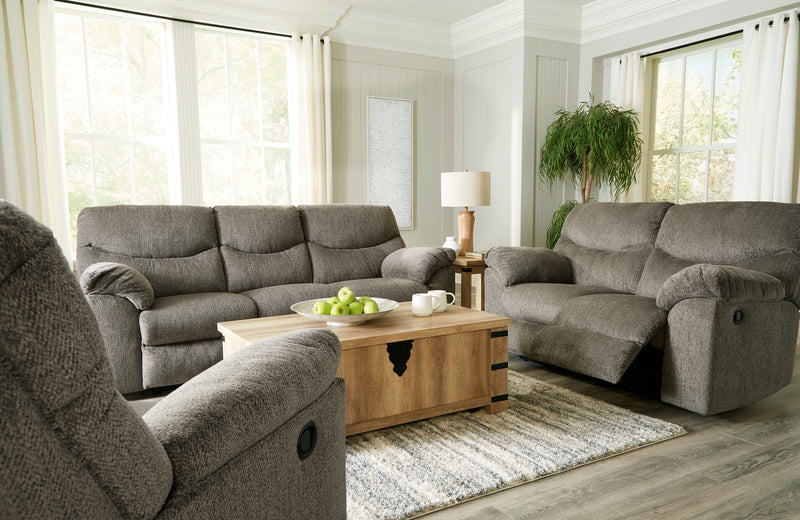 Alphons Putty Reclining Living Room Set - Gate FurnitureReclining Living Room Set