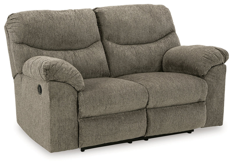 Alphons Sofa, Loveseat and Recliner in Putty - PKG014452
