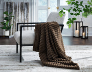 Alsonwell Brown Throw (Set of 3) - A1001082