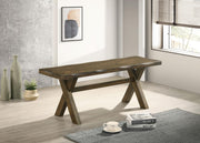 Alston 47-inch Solid Wood Dining Bench Knotty Nutmeg - 106383