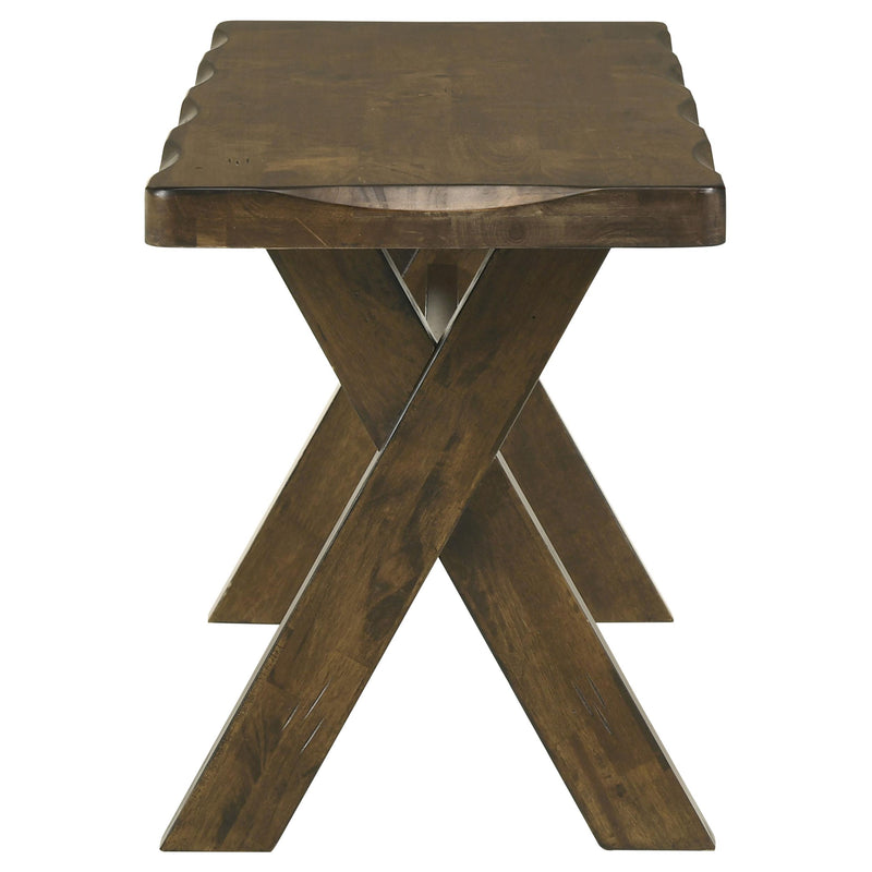 Alston 47-inch Solid Wood Dining Bench Knotty Nutmeg - 106383