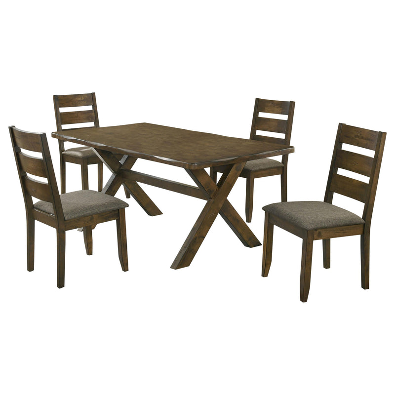 Alston 5-piece Rectangular Dining Table Set Knotty Nutmeg - 106381-S5