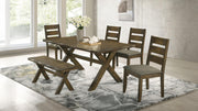 Alston 6-piece Rectangular Dining Table Set Knotty Nutmeg - 106381-S6