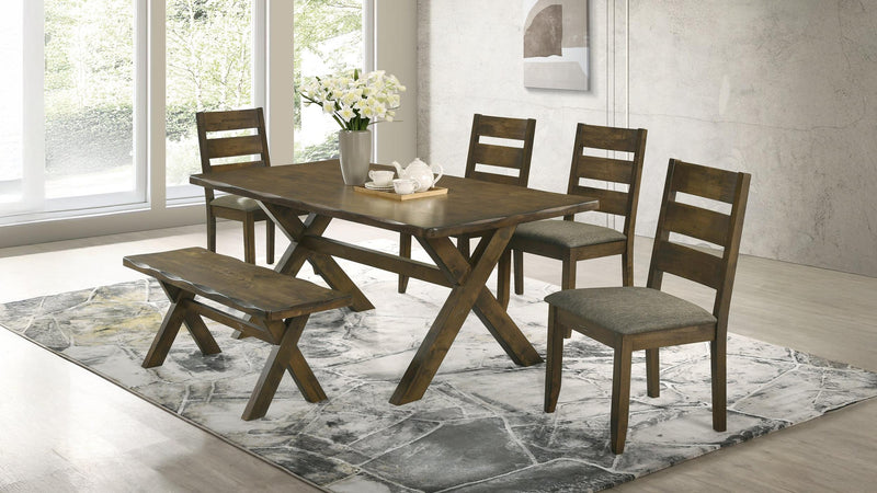 Alston 6-piece Rectangular Dining Table Set Knotty Nutmeg - 106381-S6