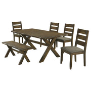 Alston 6-piece Rectangular Dining Table Set Knotty Nutmeg - 106381-S6