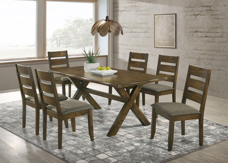 Alston 7-piece Rectangular Dining Table Set Knotty Nutmeg - 106381-S7