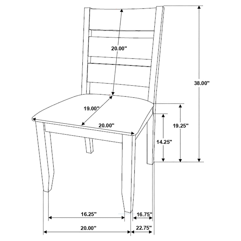 Alston 7-piece Rectangular Dining Table Set Knotty Nutmeg - 106381-S7