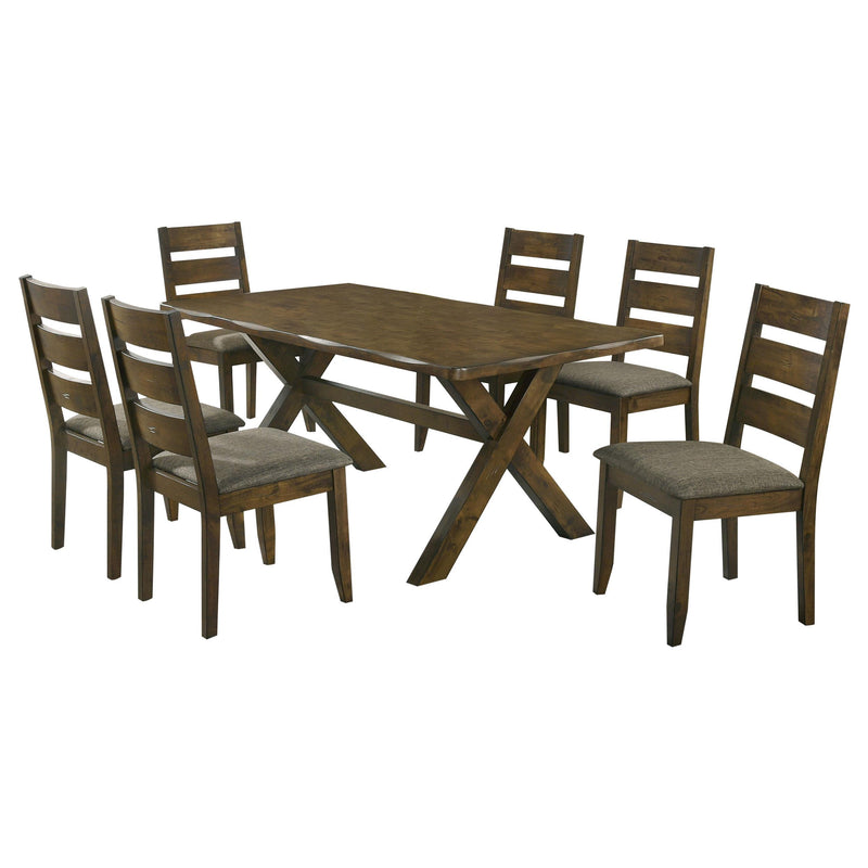 Alston 7-piece Rectangular Dining Table Set Knotty Nutmeg - 106381-S7